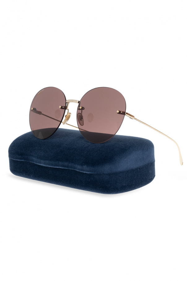 Gucci tiger round sunglasses deals